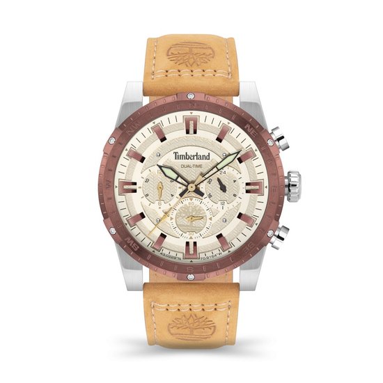 Picture of Timberland Men's Fitzwilliam Watch - Stainless Steel/Tan Strap