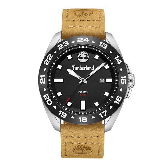 Picture of Timberland Men's Carrigan Collection Watch - Tan Strap/Black