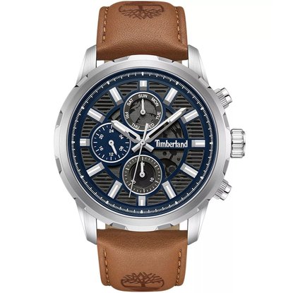 Picture of Timberland Hampton Harbour Watch with Blue Dial/Brown Strap