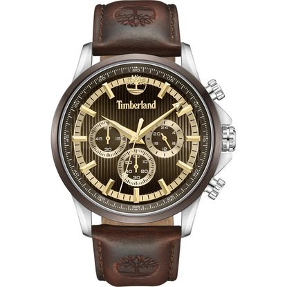 Picture of Timberland Bernardston Watch with Brown Dial/Drk Brwn Leather