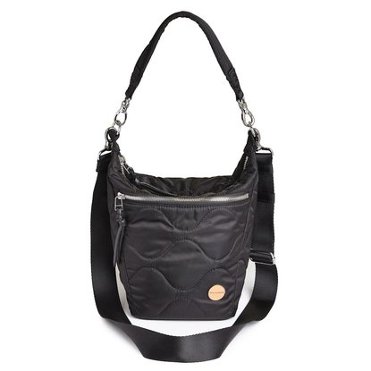 Picture of shortyLOVE Marcel Quilted Crossbody Bucket Bag - Black