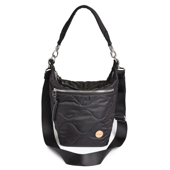 Picture of shortyLOVE Marcel Quilted Crossbody Bucket Bag - Black