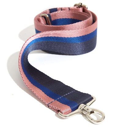 Picture of shortyLOVE Boardwalk Nylon Bag Strap - Navy/Blue/Pink