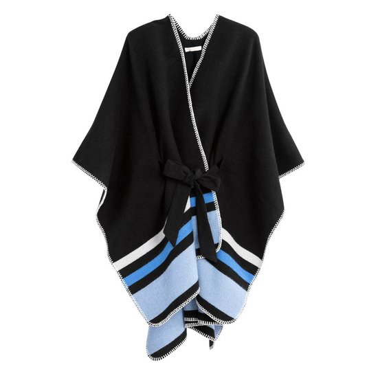 Picture of Shiraleah Twila Belted Cape - Black