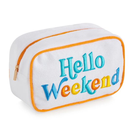 Picture of Shiraleah Cabana "Hello Weekend" Medium Zip Pouch