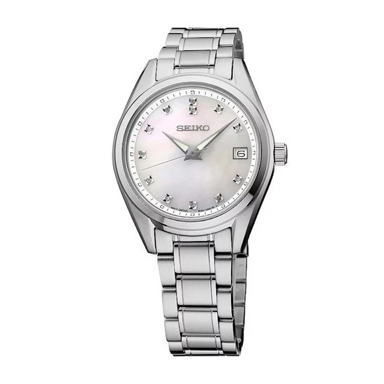 Picture of Seiko Ladies' Diamonds Stainless Steel Watch with MOP