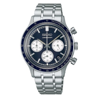 Picture of Seiko Men's Essentials Stainless Steel Chrono with Black Dial