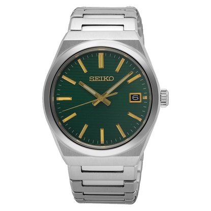 Picture of Seiko Men's Essentials Stainless Steel Watch with Green Dial