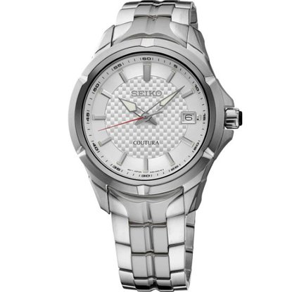 Picture of Seiko Coutura Stainless Steel Quartz Watch with Silver Dial