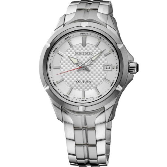 Picture of Seiko Coutura Stainless Steel Quartz Watch with Silver Dial