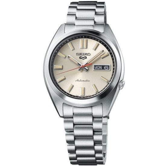 Picture of Seiko 5 Sports Stainless Steel Auto Watch with Ivory Dial
