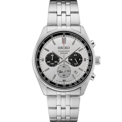 Picture of Seiko Essentials Stainless Steel Chronograph with Silver Dial