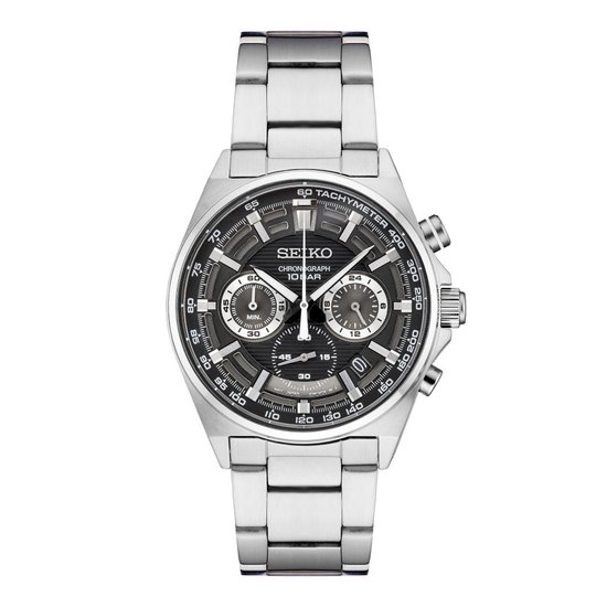 Picture of Seiko Men's Chronograph Stainless Steel Watch with Black Dial