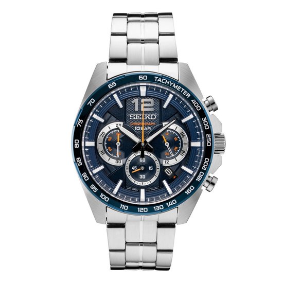 Picture of Seiko Men's Essential Chronograph Watch with Blue Dial