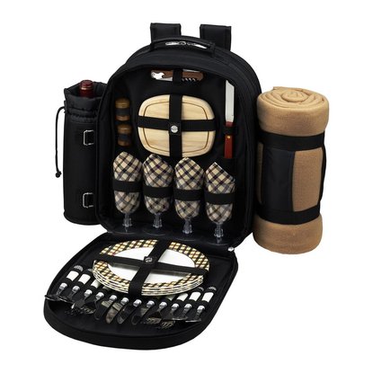 Picture of Picnic at Ascot London Picnic Backpack for Four with Blanket