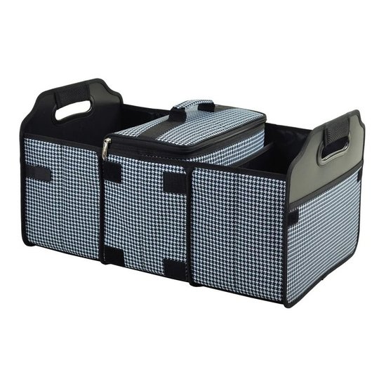 Picture of Picnic at Ascot Trunk Organizer & Cooler - Black/Houndstooth