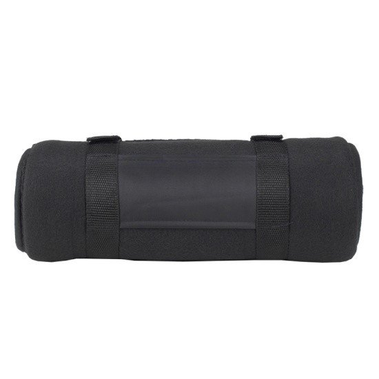 Picture of Picnic at Ascot Fleece Blanket with Carrier - Black