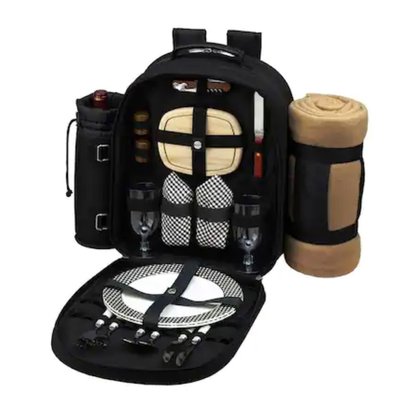 Picture of Picnic at Ascot Two Person Backpack with One Blanket - Black