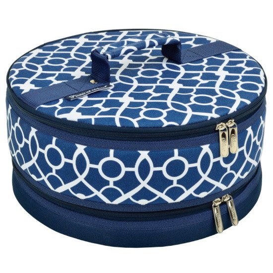 Picture of Picnic at Ascot Cake Carrier - Trellis Blue