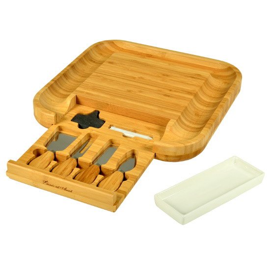 Picture of Picnic at Ascot Plymouth Bamboo Board with Slate Markers