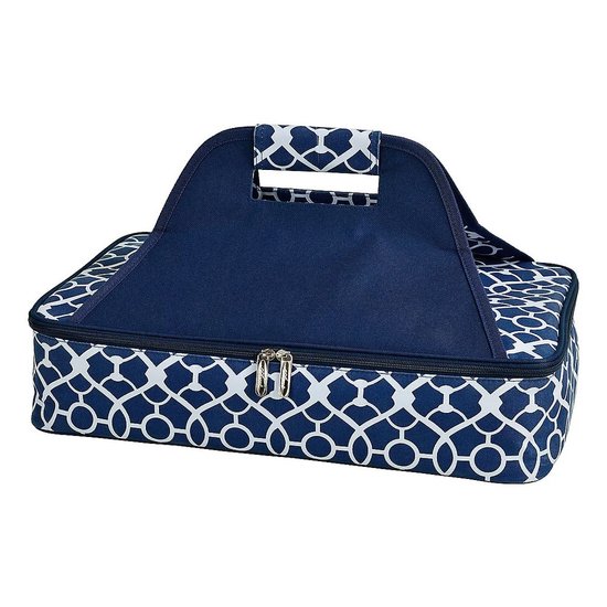 Picture of Picnic at Ascot Insulated Casserole Carrier - Trellis Blue