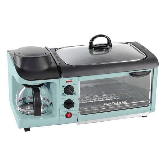 Picture of Nostalgia 3-in-1 Retro 1950's Breakfast Station - Aqua