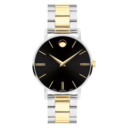Picture of Movado Ladies' Corporate Classic Black Dial/Two-Tone Watch