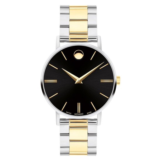Picture of Movado Ladies' Corporate Classic Black Dial/Two-Tone Watch