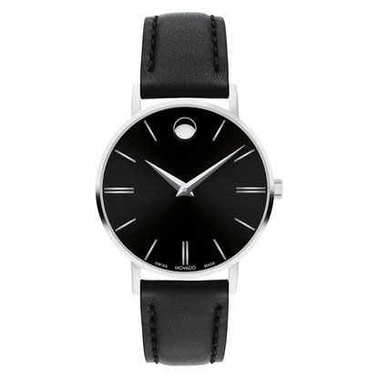 Picture of Movado Ladies' Corporate Classic Black Strap/Silver Watch