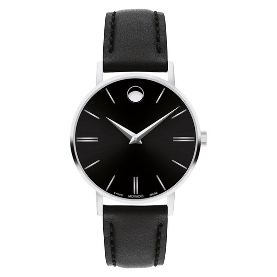 Picture of Movado Ladies' Corporate Classic Black Strap/Silver Watch