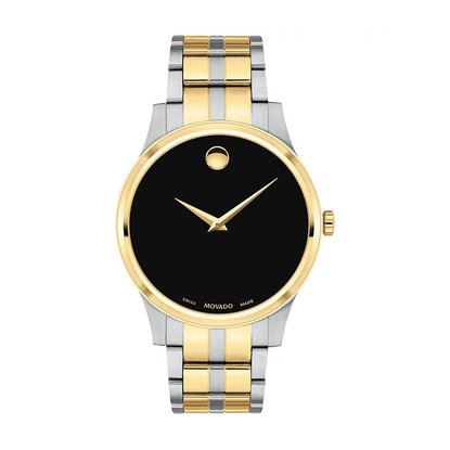 Picture of Movado Men's Two-Tone Watch with Black Dial