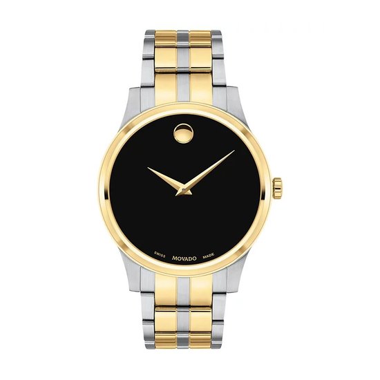Picture of Movado Men's Two-Tone Watch with Black Dial