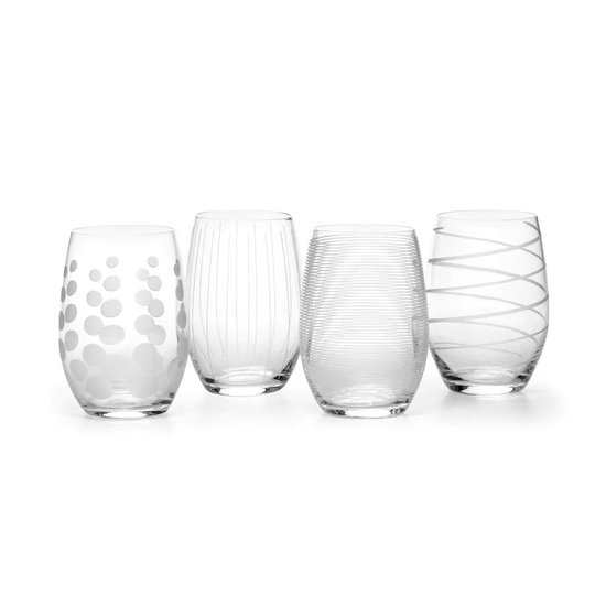 Picture of Mikasa Set of Four 17-oz. Cheers Stemless Wine Glasses