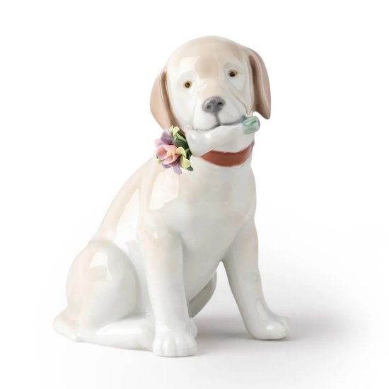 Picture of Lladro This Bouquet Is for You Dog Figurine