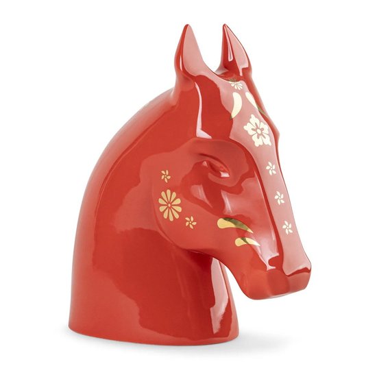 Picture of Lladro The Horse Figurine - Red/Gold