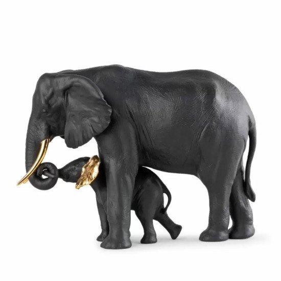 Picture of Lladro Leading the Way Figurine - Black/Gold