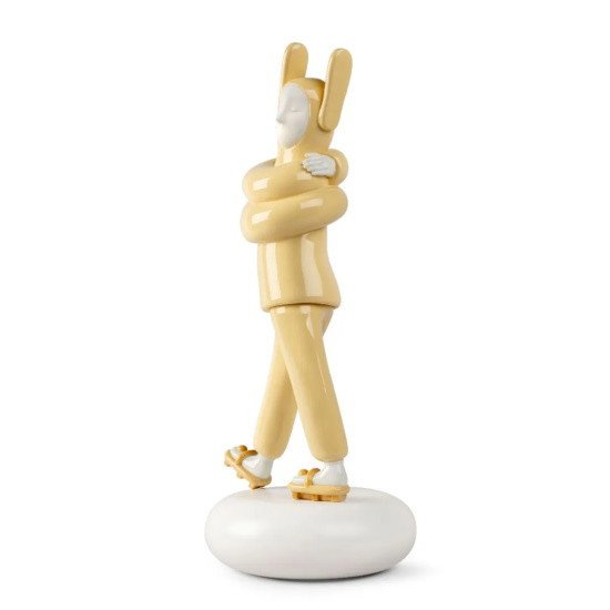 Picture of Lladro Embraced Figurine - Yellow