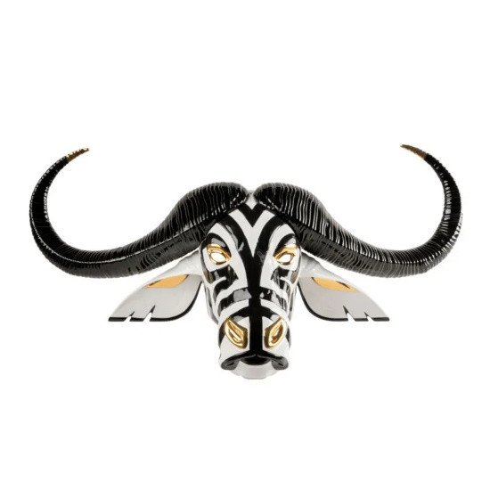 Picture of Lladro Buffalo Mask Black - Gold