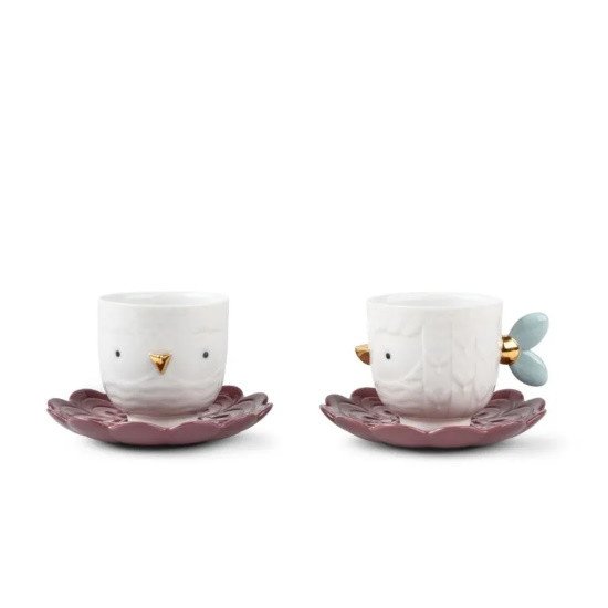 Picture of Lladro Kawki Cups & Saucers Set of 2