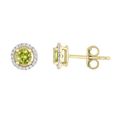 Picture of Lali 14-Karat Yellow Gold/Diamond/Peridot Earrings