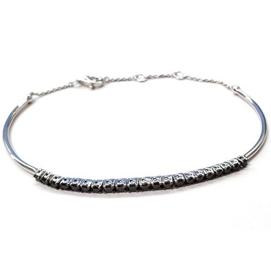 Picture of Lali 14-Karat White Gold/Black Diamond Bracelet