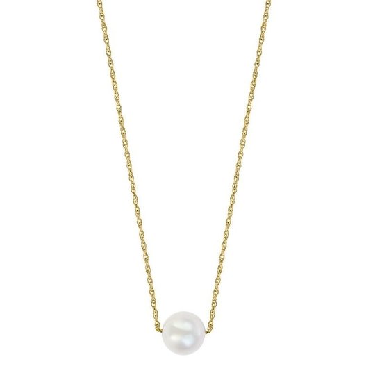 Picture of Lali 18" 14-Karat Yellow Gold White Pearl Necklace