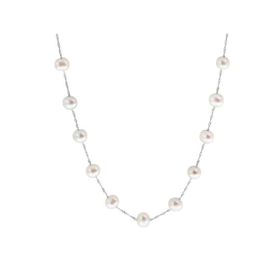 Picture of Lali 14-Karat 18" White Gold Fresh Water Pearl Necklace