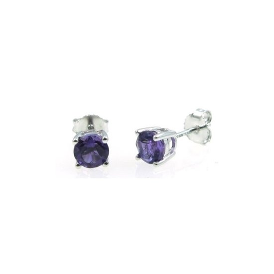 Picture of Lali 14-Karat White Gold Amethyst Earring