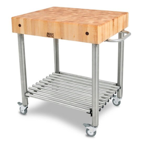 Picture of John Boos Maple Kitchen Cart with Undershelf
