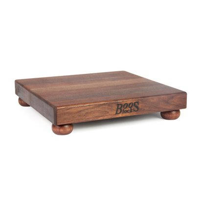 Picture of John Boos Square Walnut Cutting Board with Bun Feet