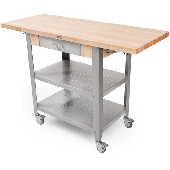 Picture of John Boos Cucina Elegante 50" Kitchen Cart - Maple