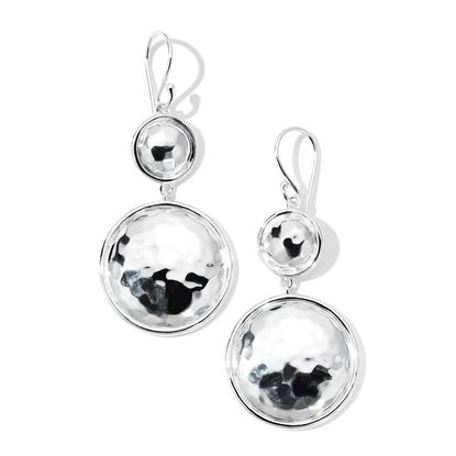 Picture of Ippolita 925 Classico Medium Hammered Snowman Earrings