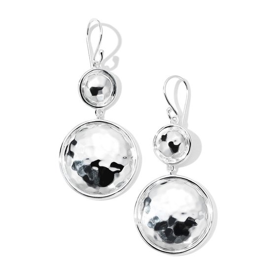 Picture of Ippolita 925 Classico Medium Hammered Snowman Earrings