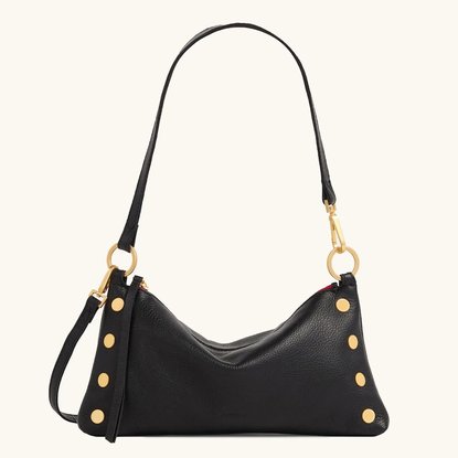 Picture of Hammitt Small Kyle - Black/Brushed Gold/Red Zip
